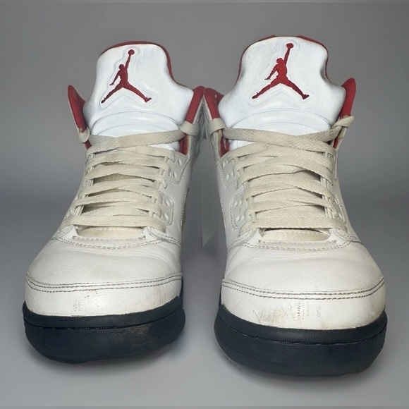 Mens Size 8 Nike Air Jordan 5 V Retro Shoes Fire
Red Silver Tongue 2020 PROJECT - Picture 4 of 10